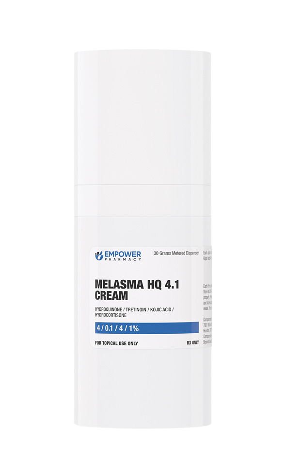 A foam pump dispenser of Empower Pharmacy's Melasma HQ 4.1 Cream
